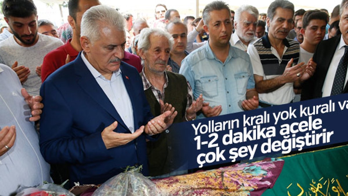 Başbakan Yıldırım İzmir'de cenazeye katıldı