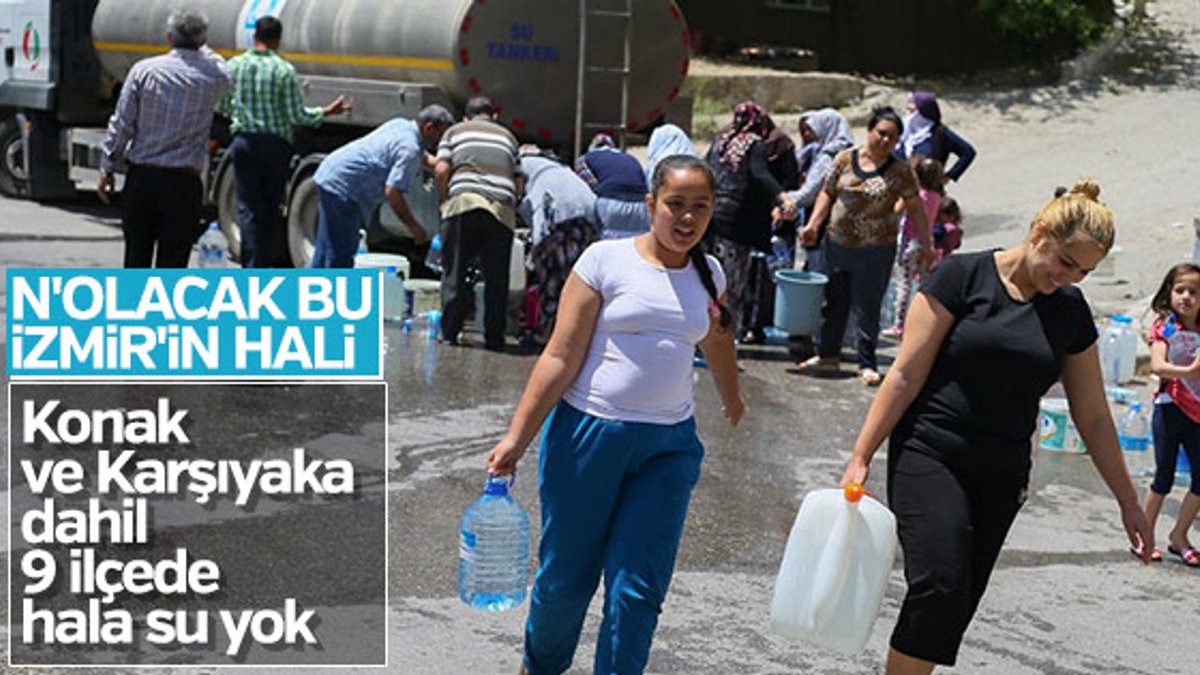 İzmir'de su sıkıntısı devam ediyor