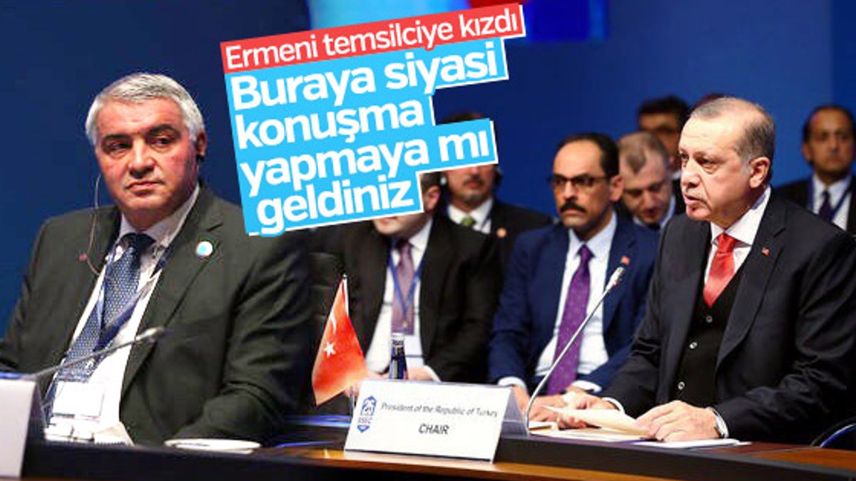 Cumhurbaşkanı Erdoğan'dan Ermeni temsilciye tepki