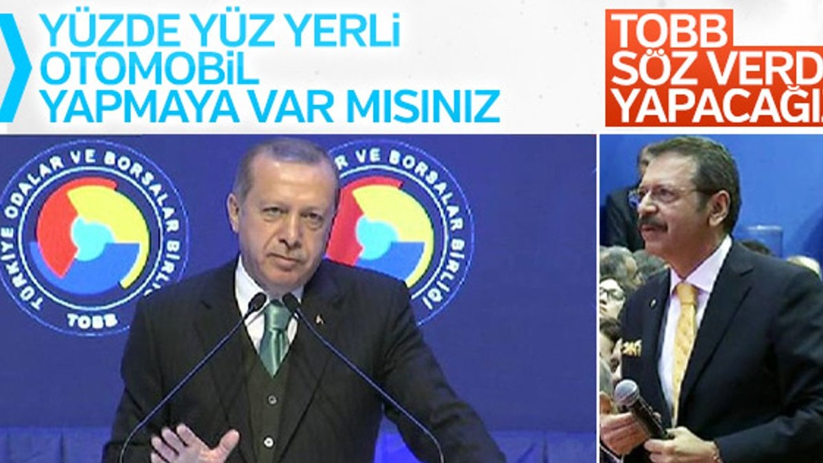 Cumhurbaşkanı Erdoğan TOBB Genel Kurulu’nda