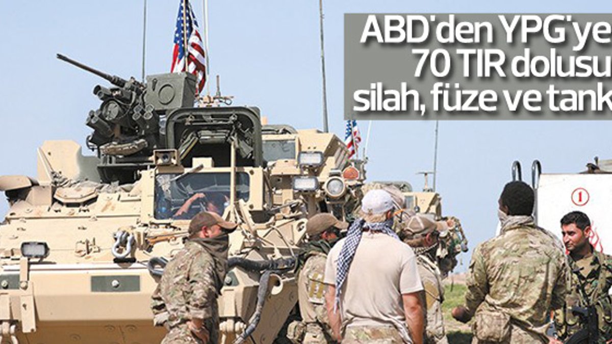 ABD'den YPG'ye 70 TIR'lık yardım