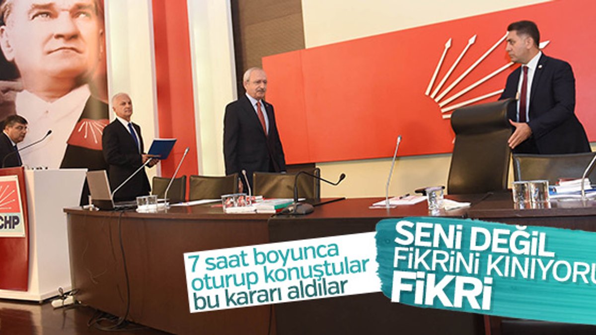 CHP Fikri Sağlar kararı açıklandı
