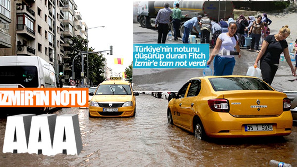 İzmir'de sağanak yolları su altında bıraktı