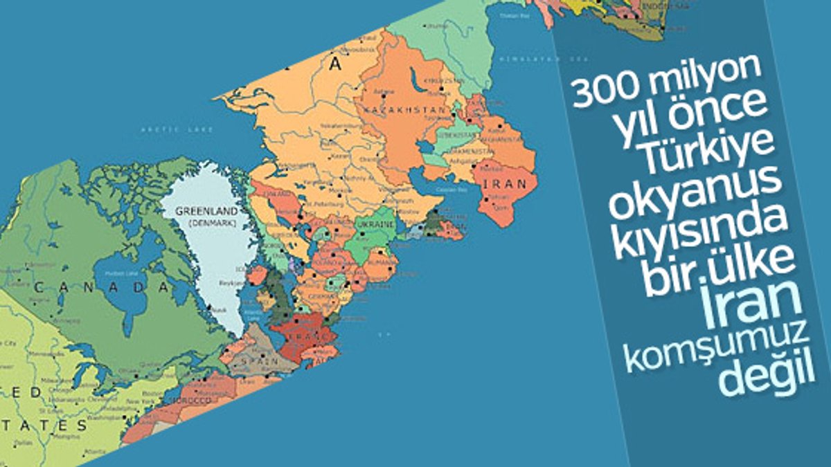 300 milyon yıl önce Türkiye'nin Dünya'daki yeri
