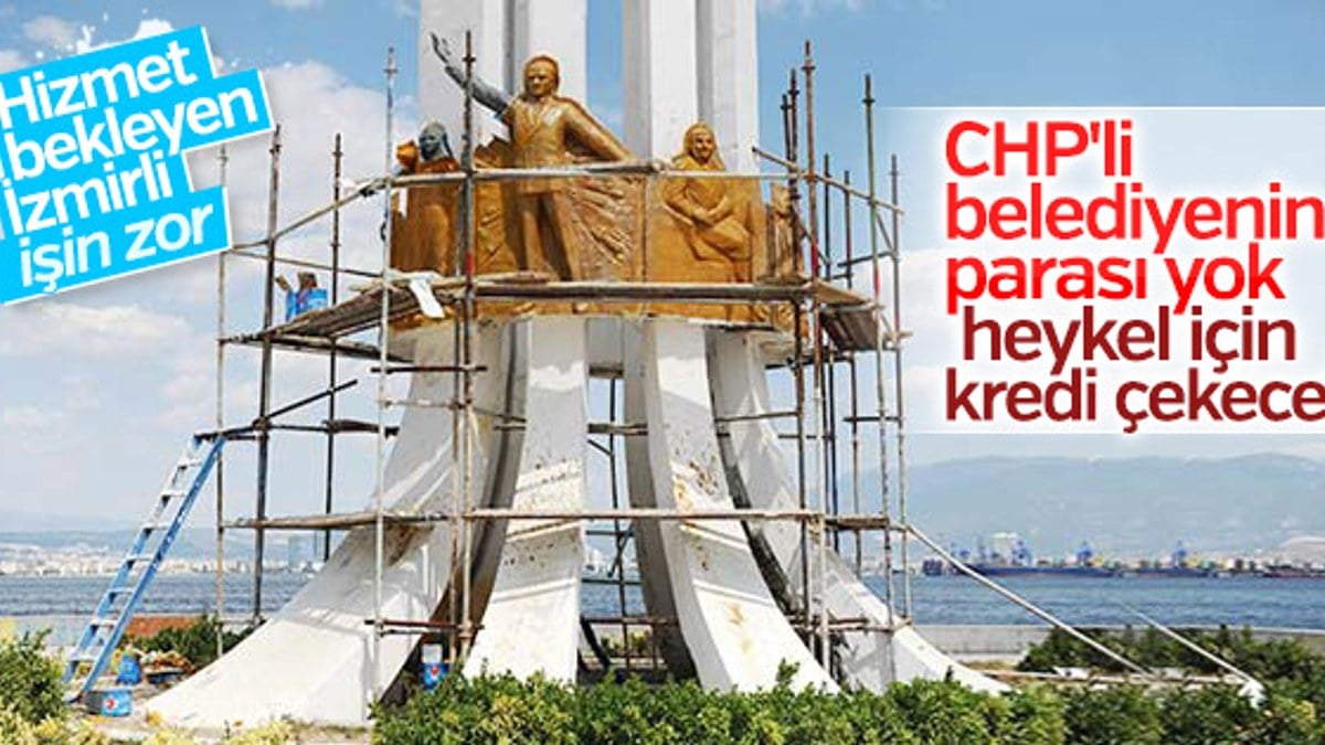 CHP'li belediye heykel için kredi çekecek