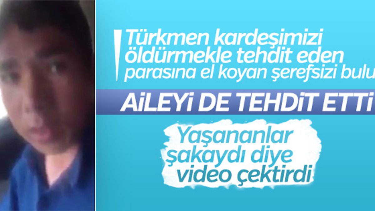 Türkmen genci tehdidin ardından sözde özür videosu geldi