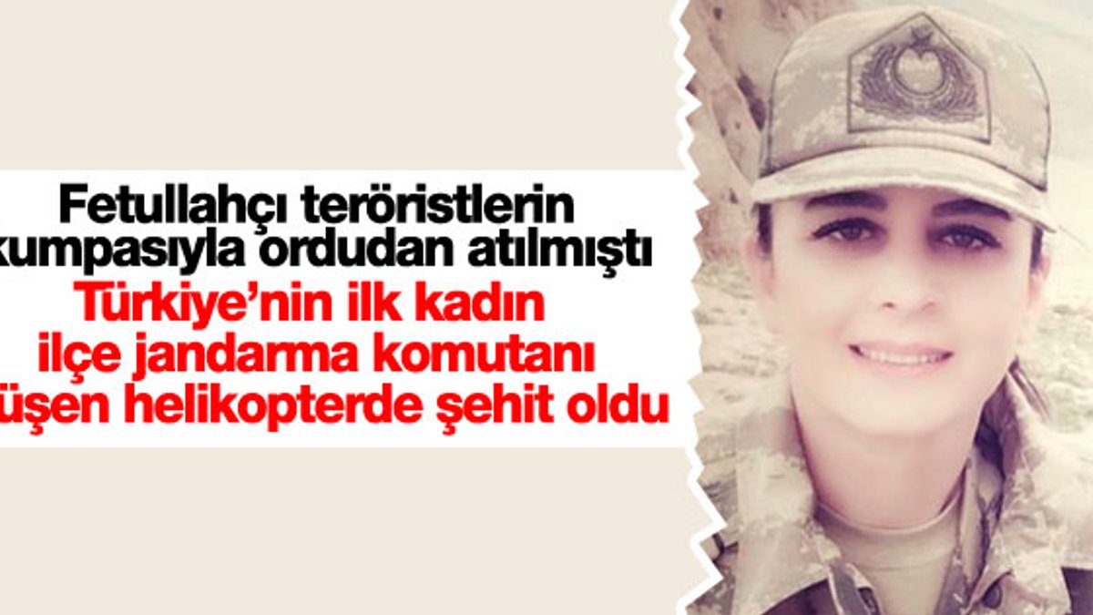 Jandarmanın ilk kadın komutanı Songül Yakut da şehit oldu