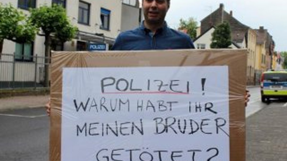 Almanya'da polis şiddetiyle ölen Türk için eylem