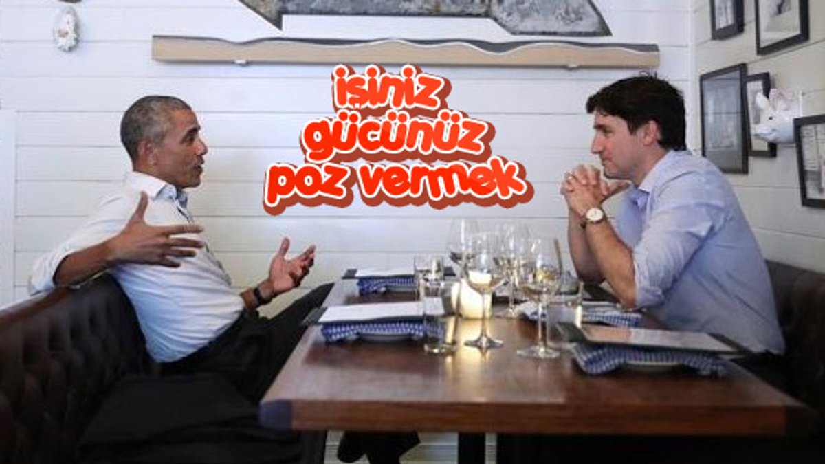 Obama ve Trudeau yemekte buluştu