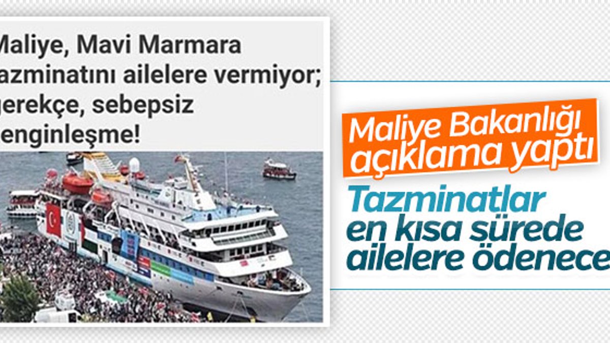 Mavi Marmara tazminatı verilmiyor iddiası