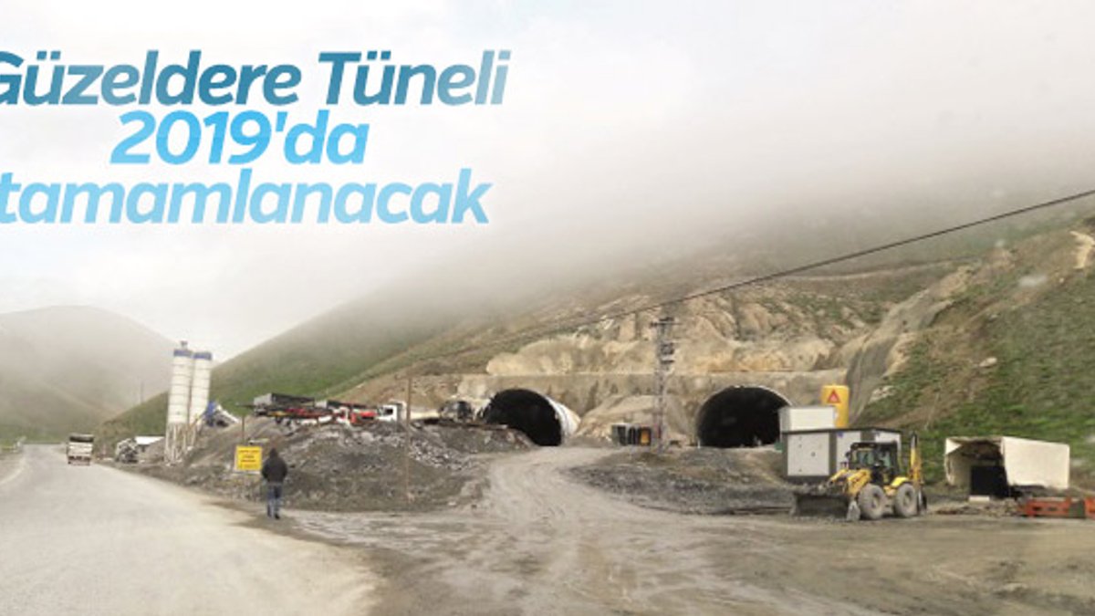Güzeldere Tüneli 2019'da açılacak