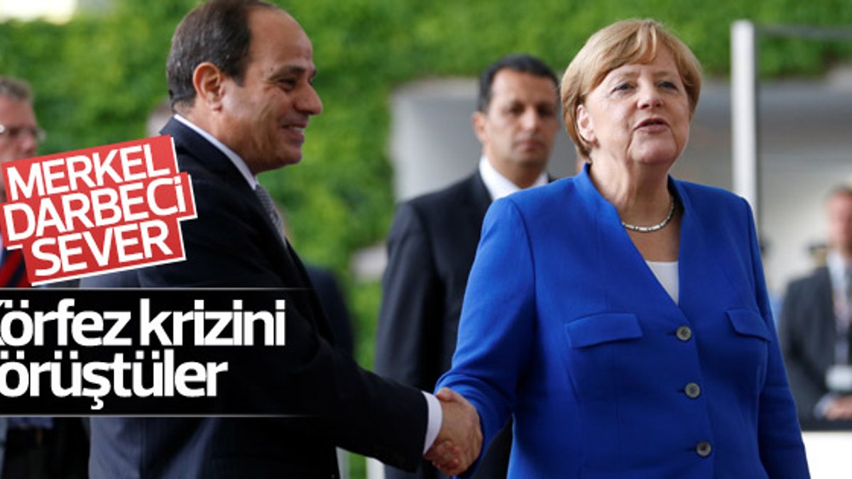 Merkel, Sisi ile görüştü