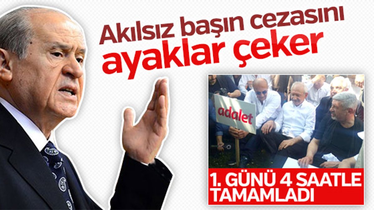 Bahçeli'den Kılıçdaroğlu'na: Yürüyüş masumane değil