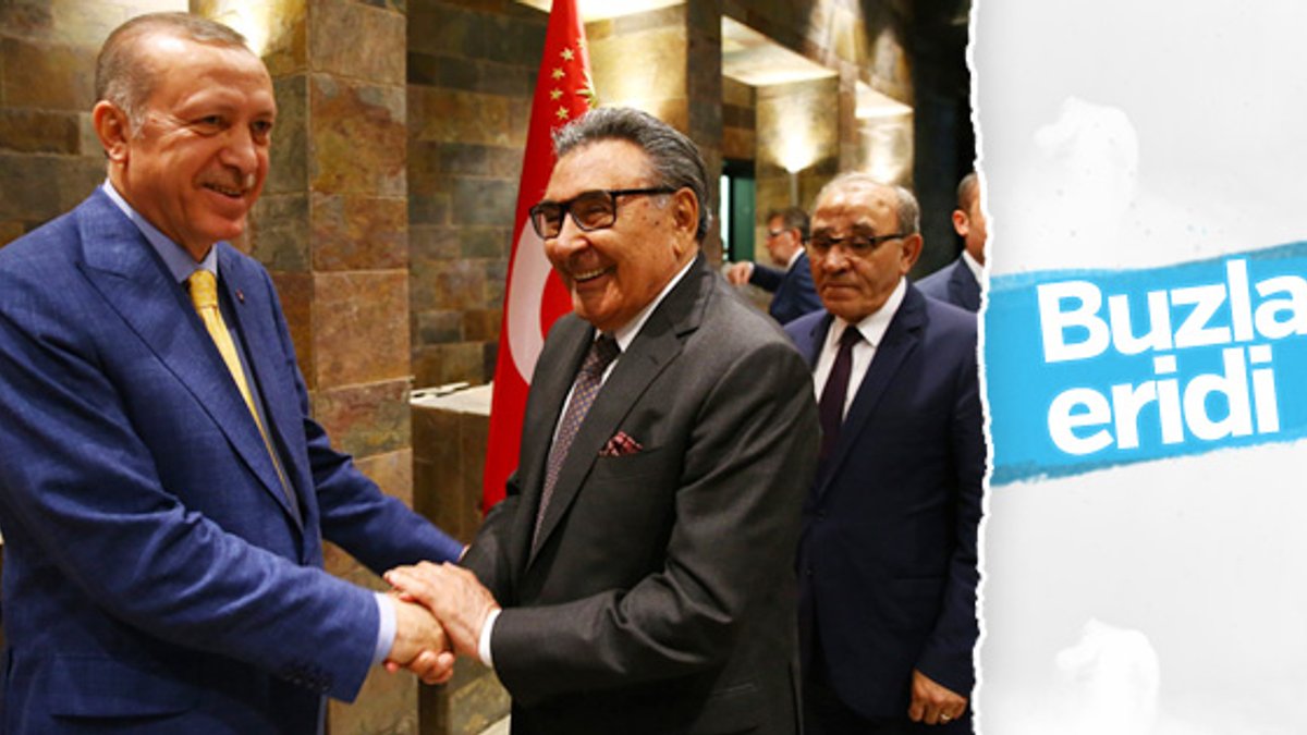 Cumhurbaşkanı Erdoğan ile Aydın Doğan'dan samimi poz