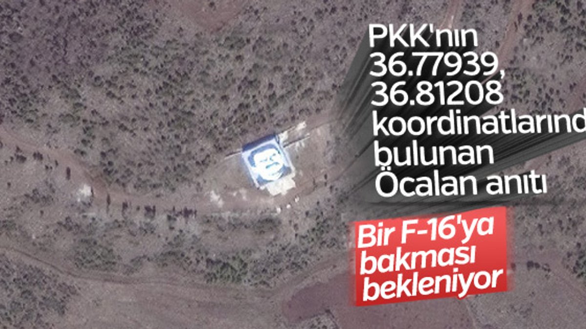 PKK'nın Öcalan anıtı F-16'ları bekliyor