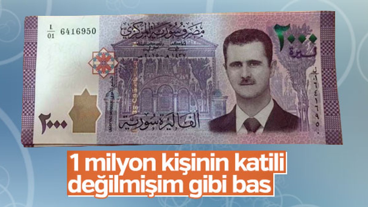 Esad'ın portresi Suriye parasında yer alacak
