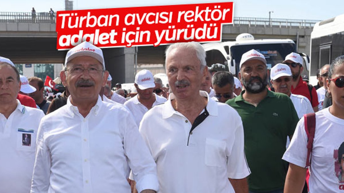 Kemal Alemdaroğlu Adalet Yürüyüşü'nde