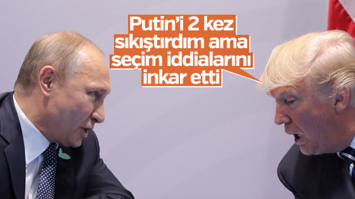 Trump, Putin'le yaptığı görüşmenin detaylarını açıkladı