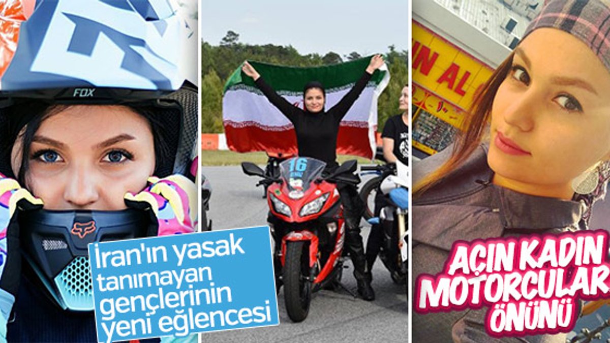 İranlı kadın motosikletçi yasakların kalkmasını istiyor
