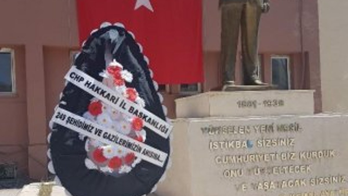 Hakkari'de CHP'den 15 Temmuz şehitlerine anma