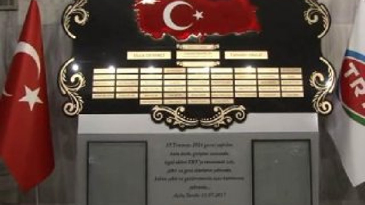 TRT Radyo Binası'nda Şehitler Köşesi