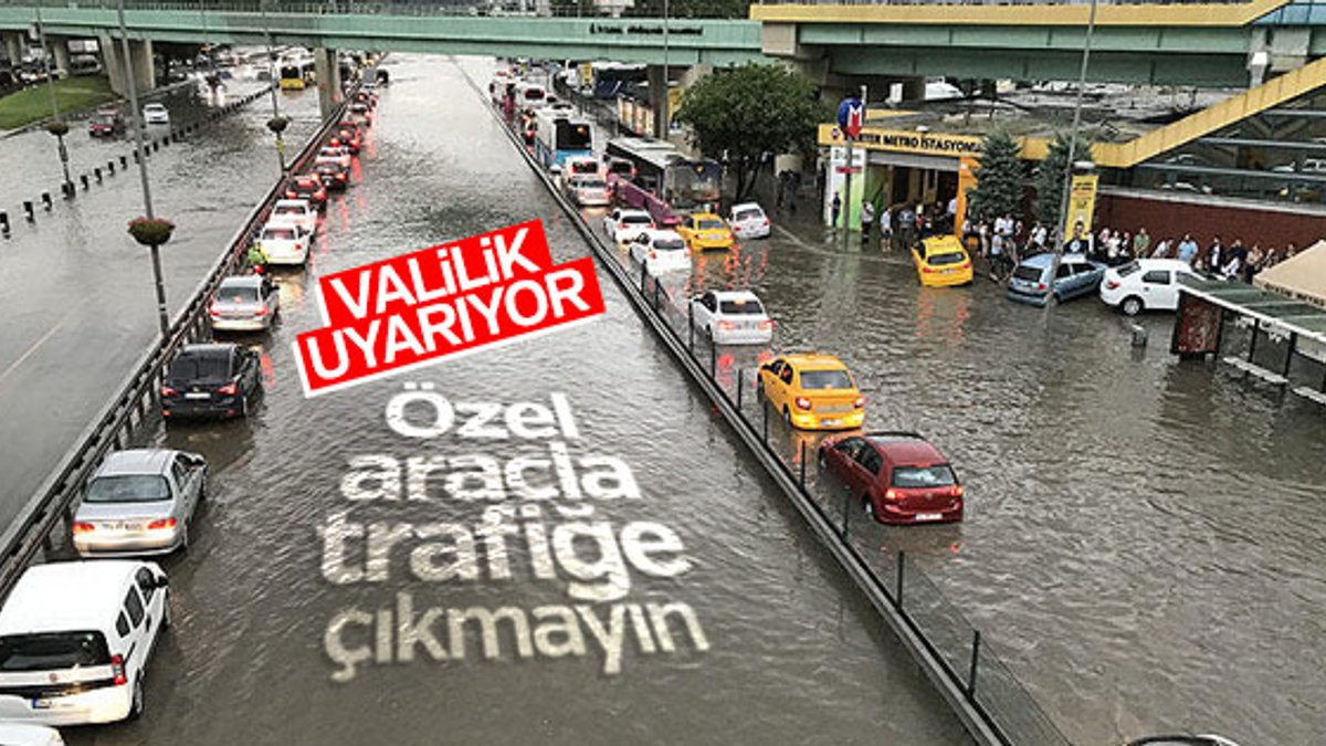 İstanbul Valiliği'nden sağanak uyarısı