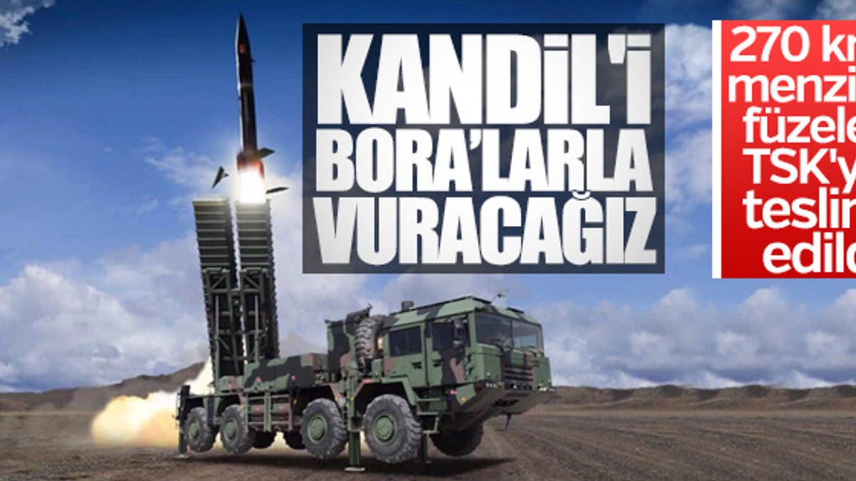 Bora füzeleri TSK'ya teslim edildi