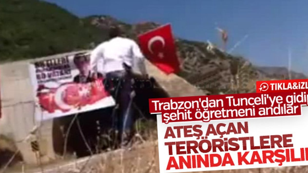 Teröristlere inat Türk bayrağı asan adam saldırıya uğradı