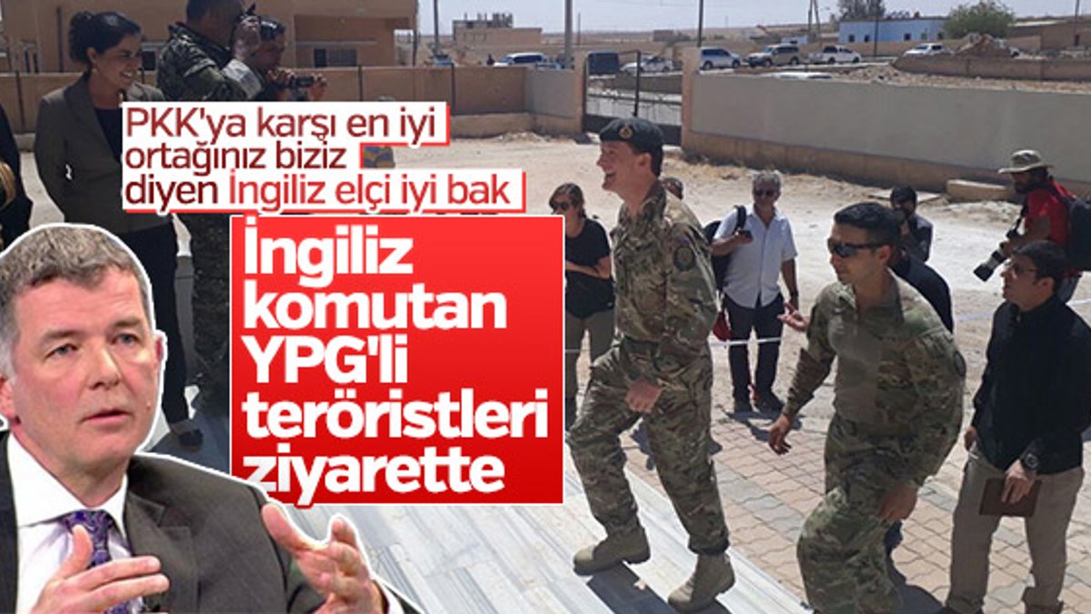 İngiliz komutan YPG ziyaretinde