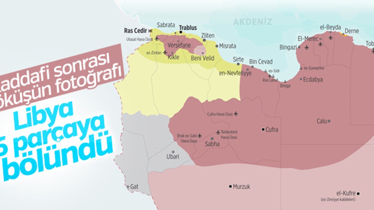 Libya'nın değişen haritası