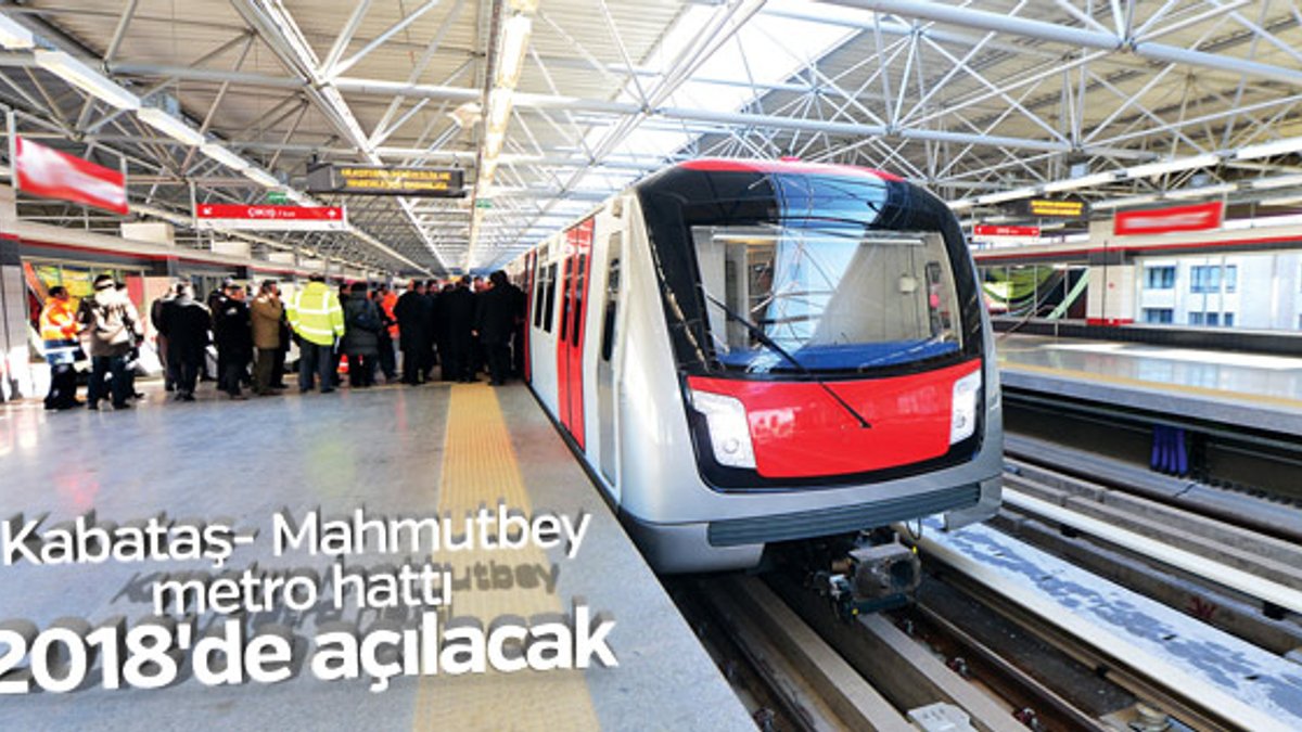 Kabataş- Mahmutbey metro hattında çalışmalar sürüyor
