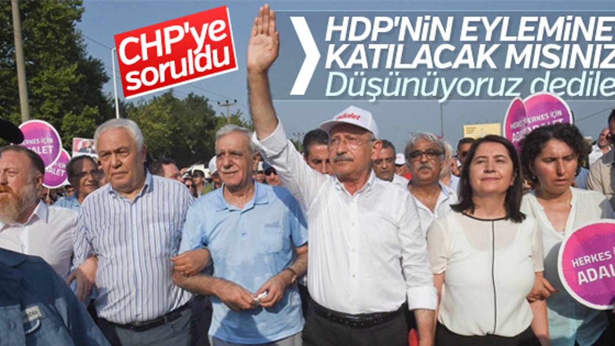 CHP'den HDP'ye eylem desteği