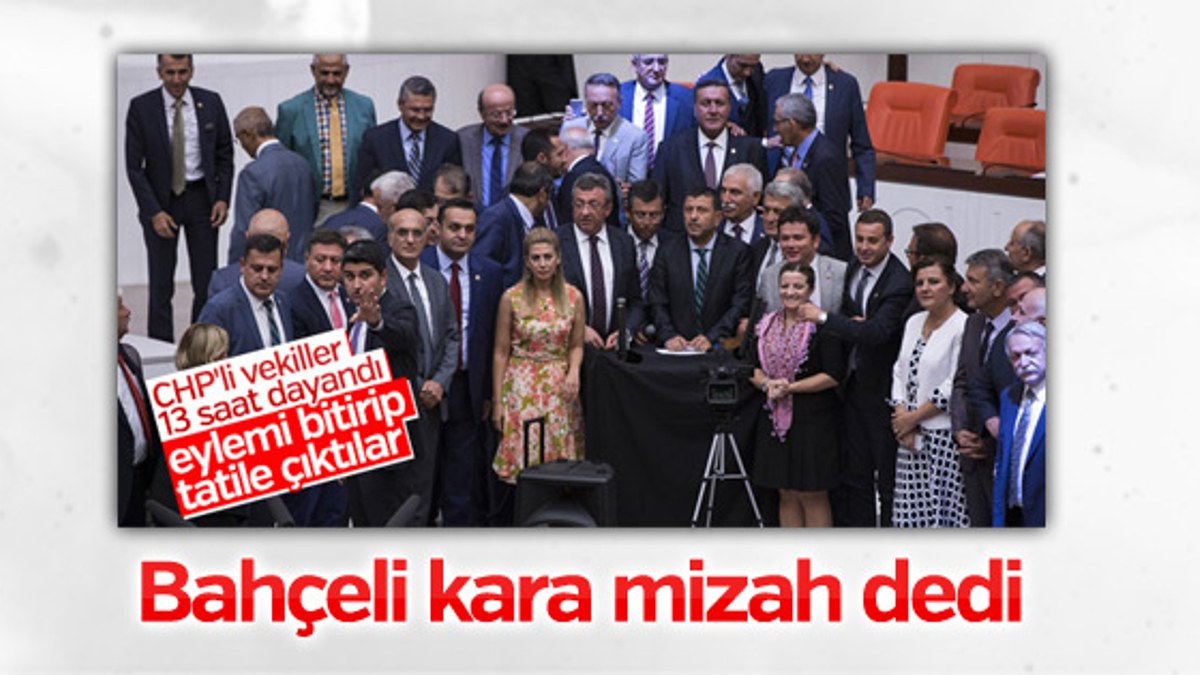 Meclis'teki protestolara Bahçeli'den tepki