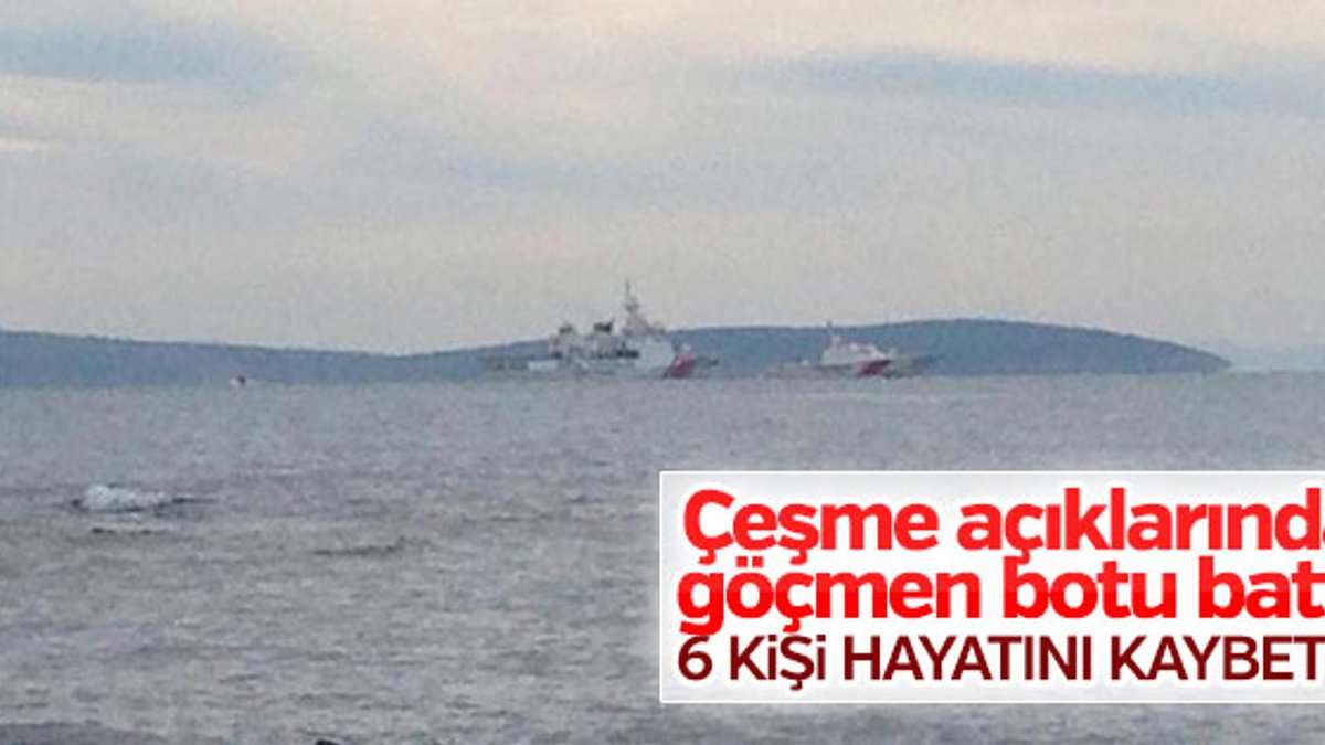 İzmir'de göçmenleri taşıyan bot battı: 6 ölü