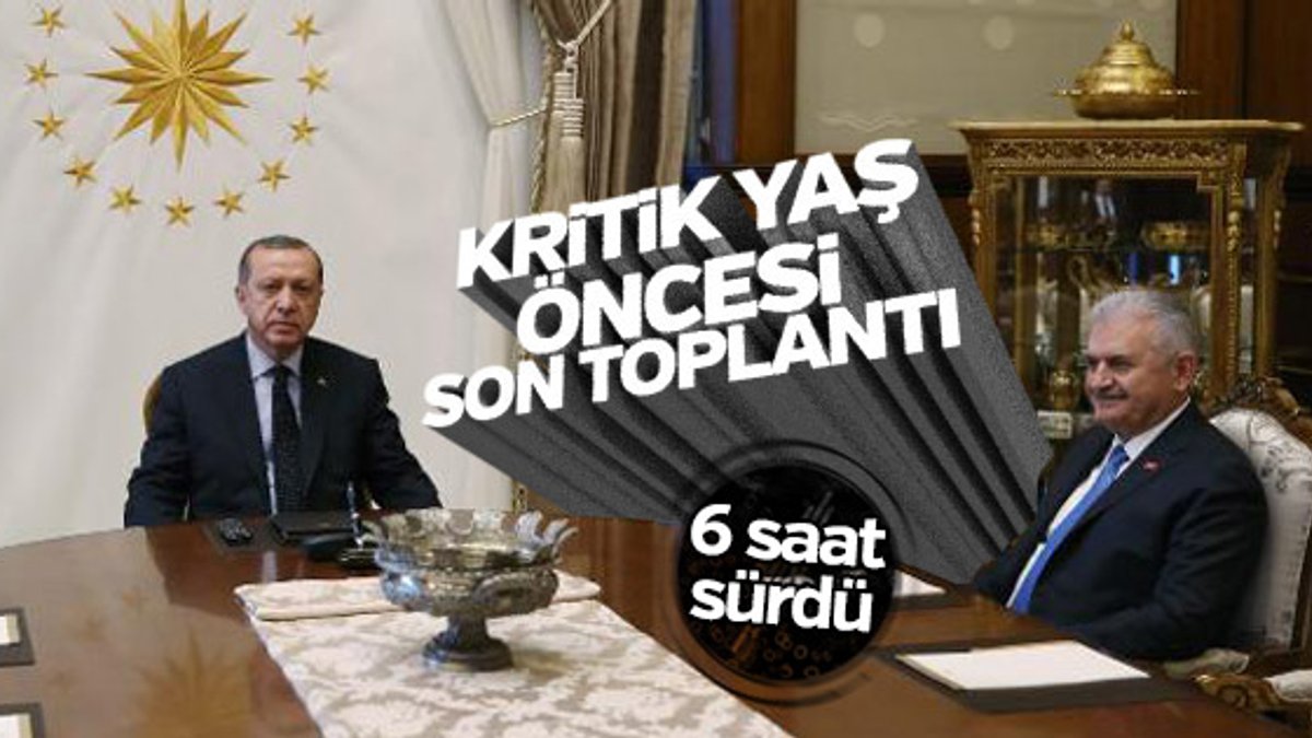 Cumhurbaşkanı Erdoğan, Başbakan'la görüştü