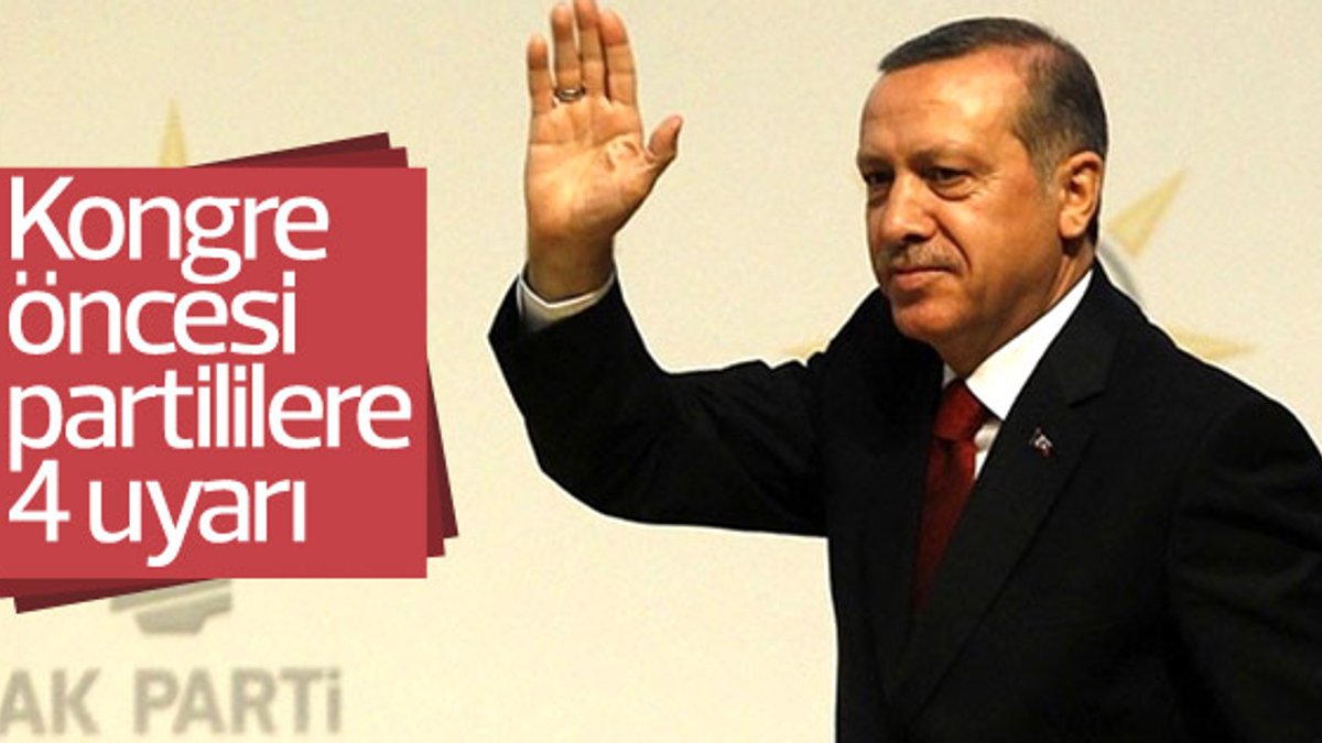 Cumhurbaşkanı Erdoğan'dan AK Partililere kongre mesajı