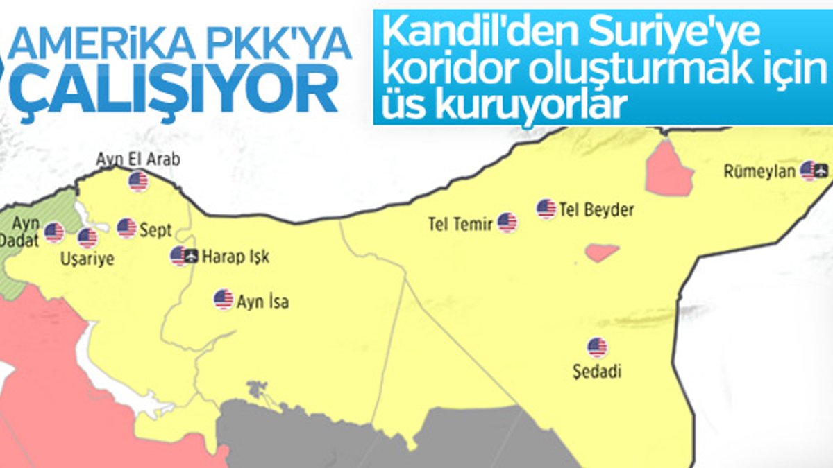 Amerika terör örgütü PKK'ya komşu oluyor
