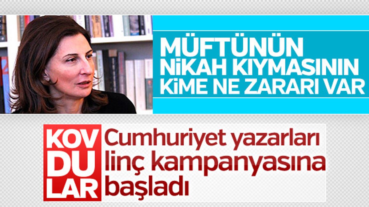 Cumhuriyet yazarları Nuray Mert'e yüklendi