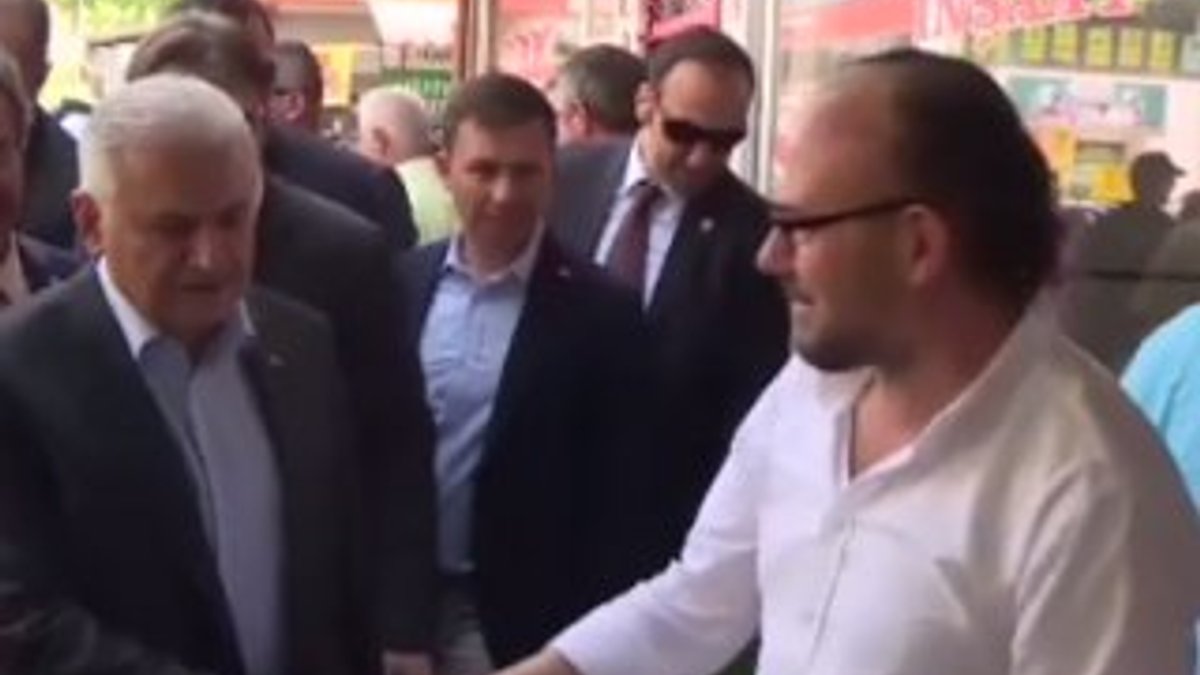 Başbakan Yıldırım Ankara'da esnafı ziyaret etti