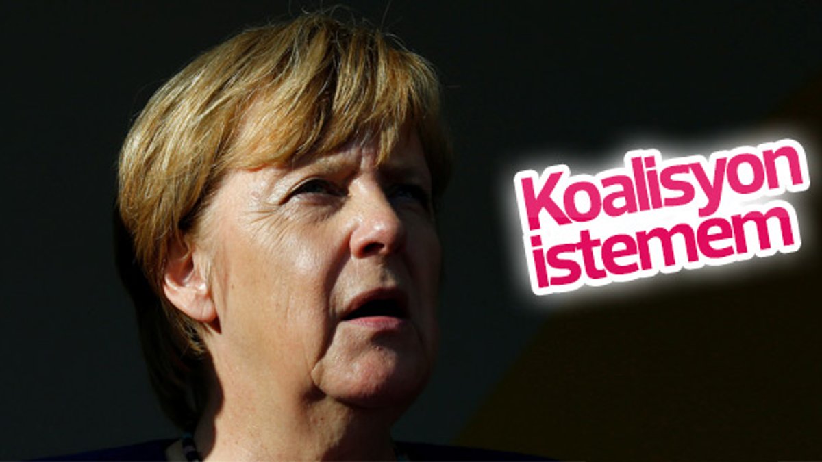 Merkel koalisyon istemiyor