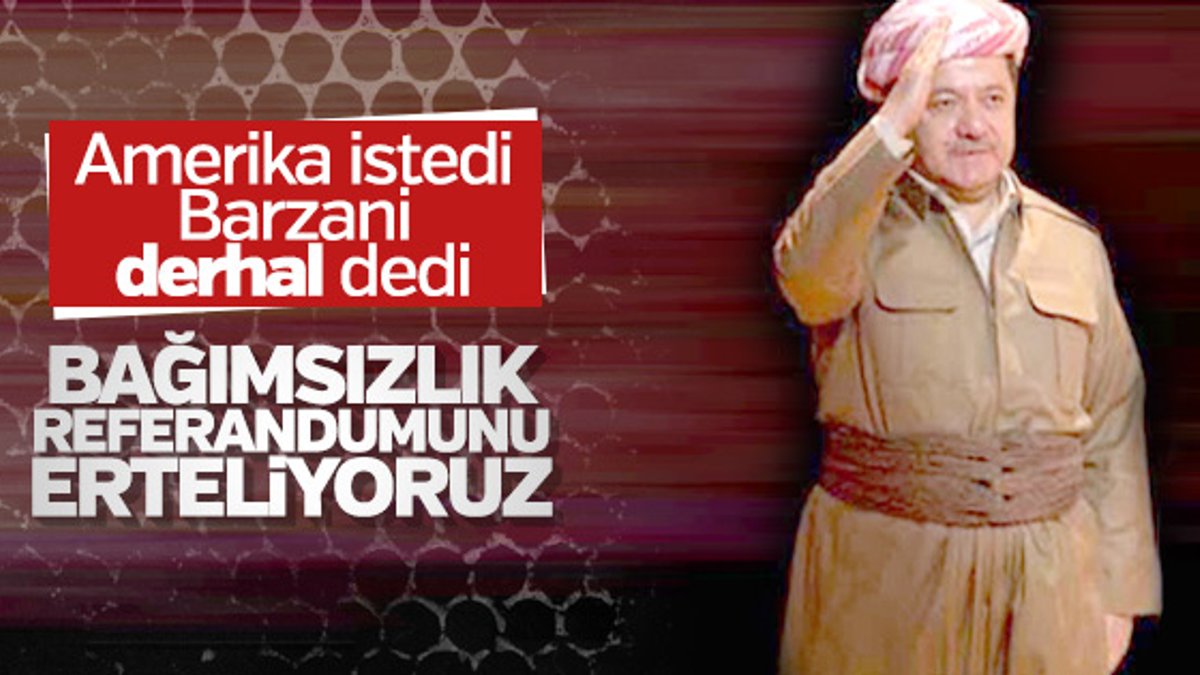 Mesut Barzani referandumu erteliyor