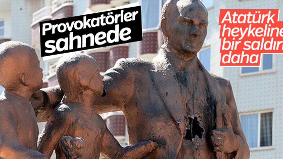 Diyarbakır'da Atatürk anıtına çekiçli saldırı
