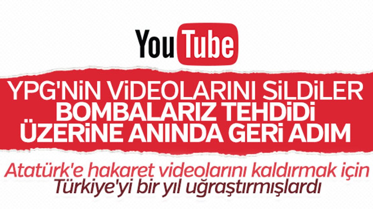 YouTube, terör örgütü PKK/YPG'ye boyun eğdi