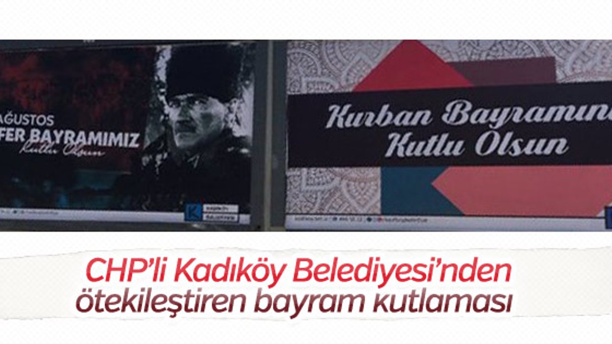Kadıköy Belediyesi'nden ötekileştiren bayram afişi