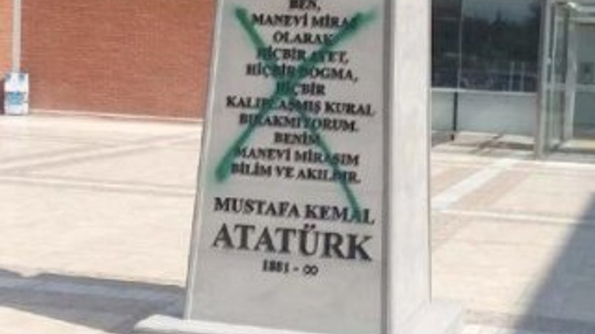 Atatürk heykeline saldıran şüpheli tutuklandı