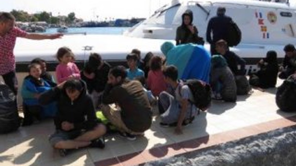 Ayvacık'ta 2 ayrı bottaki 80 kaçak yakalandı