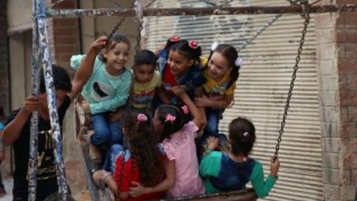 Suriyeli çocukların bayram sevinci