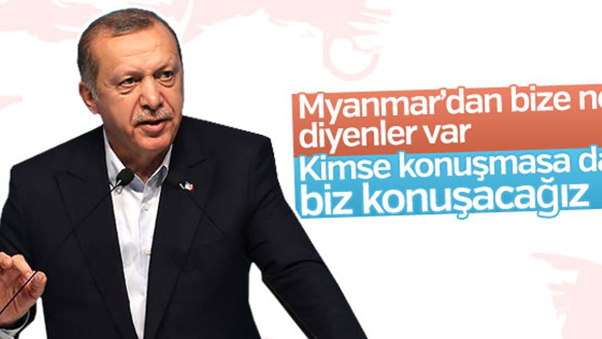Cumhurbaşkanı Erdoğan'dan Arakan mesajı