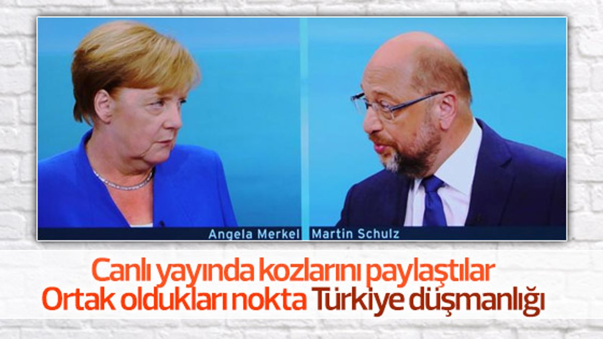 Merkel ve Schulz canlı yayında tartıştı