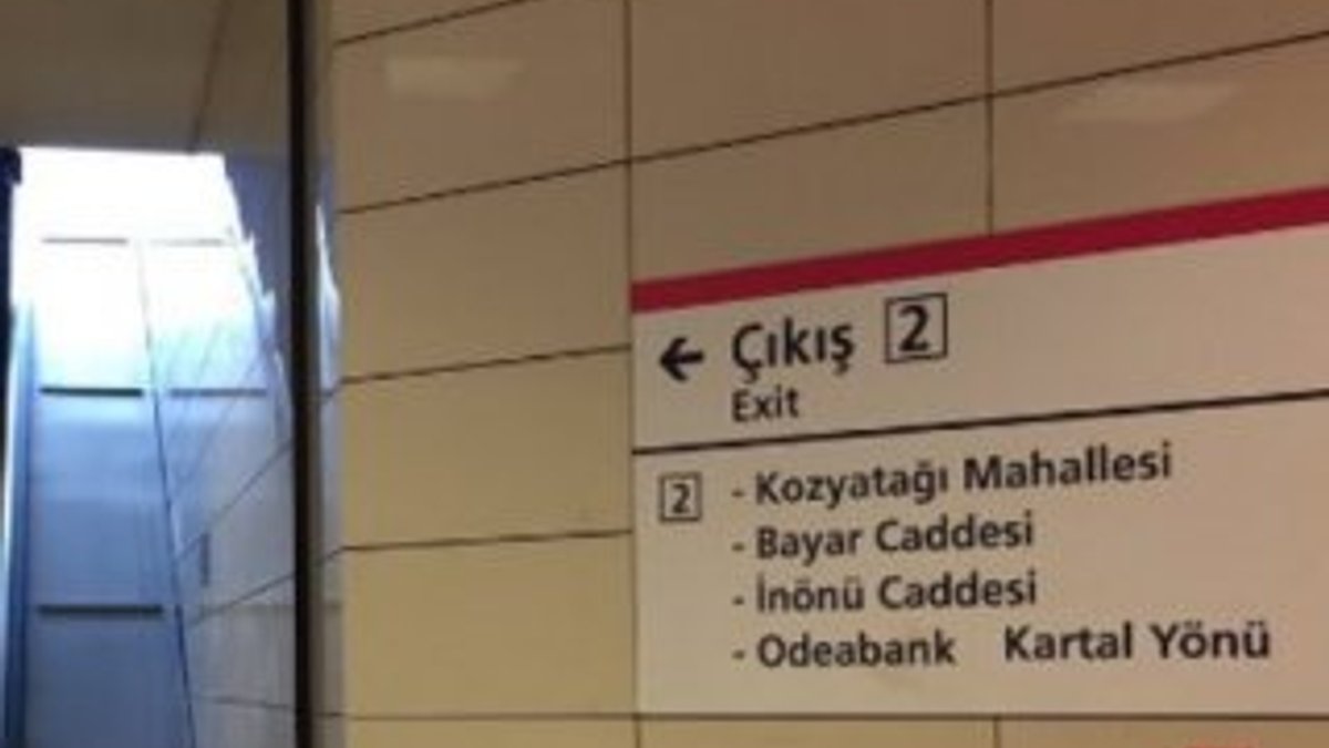 Kozyatağı metro istasyonunda yürüyen merdiven skandalı